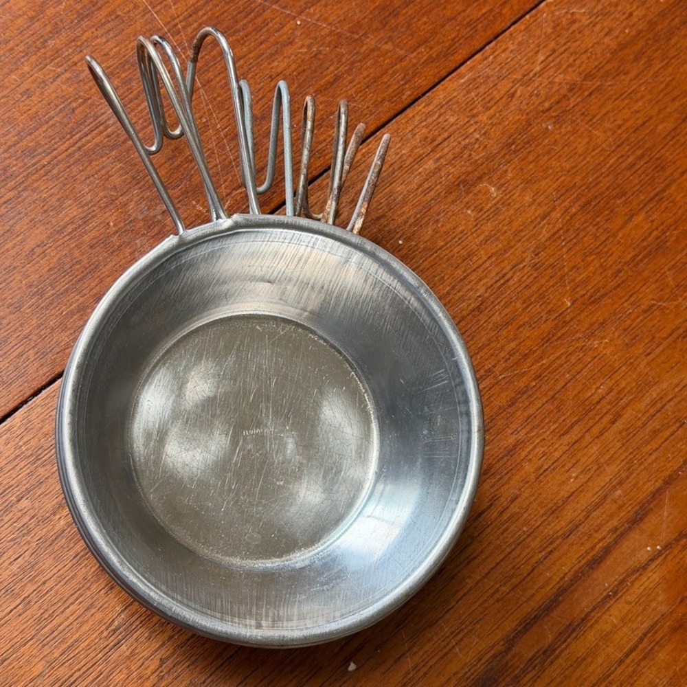 Vintage Stainless Steel Sierra Cup Set 5pc Camping Survivalist Backpacking Gear